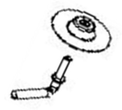 Rondelle + clef pour ventilateur Rowenta Turbo Silence Extrme+ VU57