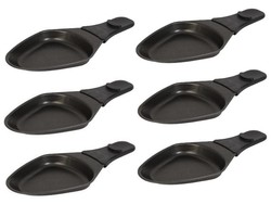 Lot de 6 polons - coupelles  raclette triangulaires Tefal