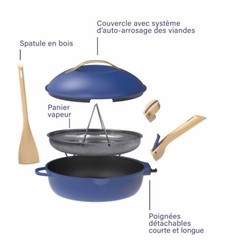 La fabuleuse pole 28 cm 8-en-1 Cookut compatible tous feux