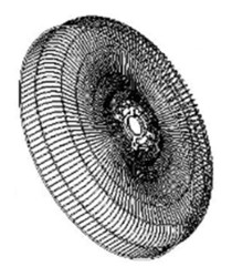 Grille arrire pour ventilateur Rowenta Turbo Silence Extrme + VU5890F0/CJ0