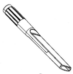 Suceur troit blanc pour aspirateur Rowenta X-PERT 7.60 RH6A37WO