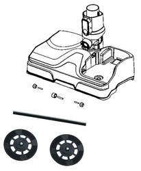 lectro-brosse grise pour aspirateur balai Rowenta X-COMBO GZ3039WO sans rservoir  eau