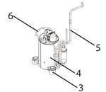 NE1786 Tube refoulement Delonghi