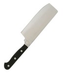 Couperet de cuisine inox 3 rivets
