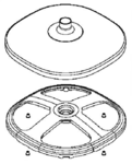 Socle du pied pour ventilateur Essential + VU4410F2 - VU4440F2 Rowenta