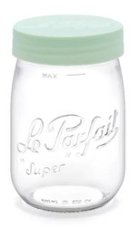 Bocal stockage 1 L  couvercle  visser sauge "Color Vis" Le Parfait