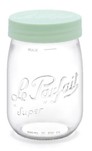 Bocal stockage 1 L  couvercle  visser sauge &quot;Color Vis&quot; Le Parfait