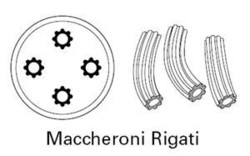 filire maccheroni rigati pour AT910 appareil  pates Kenwood