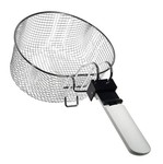 Panier  frites rond + poigne blanche pour friteuse Delonghi Total Clean Fryer F26237.W1