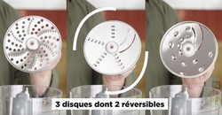 Les diffrents disques  rper pour robot de cuisine Kenwood Prospero KHC29A
