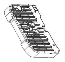 Grille gouttoir pour robot caf Delonghi ECAM22 - FEB22