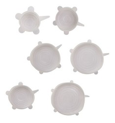 Set de 6 couvercles ronds extensibles en silicone 