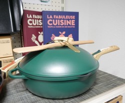 La fabuleuse pole 28 cm 8-en-1 Cookut compatible tous feux - VERTE