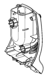 Botier arrire pour hachoir HV4 de Moulinex SS-192321