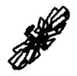 Hlice infrieure gauche pour friteuse air fryer Moulinex Easy Fry Dual Flex EZ9228F0 - EZ922DF0