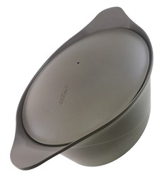 L'Incroyable cocotte ovale 33 cm Cookut compatible tous feux - marron / moka / taupe