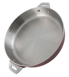 La Merveilleuse po�le inox 24 cm Cookut compatible tous feux - rouge passion