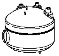 Cuve de la chaudire pour Vaporetto MV 60.20 PVEU0090 Polti