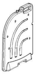 Rservoir gauche pour Vaporetto MV 60.20 PVEU0090 Polti