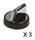 Kit de 3 boutons de rglage pour mini four lectrique Delonghi EO40123.S