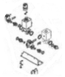 Ensemble lectrovannes pour machine  caf expresso Riviera & Bar CE837A