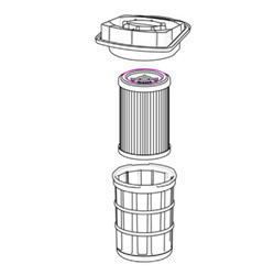 Groupe filtre pour aspirateur Polti PBEU0058 - AS500