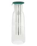 Maison Bourgeon : Carafe 1L &quot;L&#039;Estivale&quot; verte avec filtre en inox