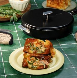 Couvercle Cookut inox 28 cm de la Merveilleuse - noir