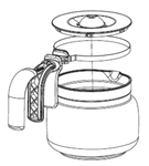 Verseuse pour cafetière Smeg DCF02 numéro de série 5133