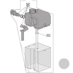 Pichet lait complet pour Nespresso Lattissima Touch Delonghi EN560S - Sylver