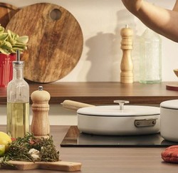 Couvercle Cookut 24 cm avec poign�e de la Merveilleuse gamme inox - BLANC