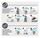 Filtre mousse pour aspirateur balai Rowenta X-PERT 7.60 RH6A