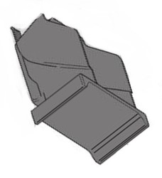 Bac  marc complet 1 pice pour robot caf automatique Delonghi Eletta Explore ECAM450.65.G
