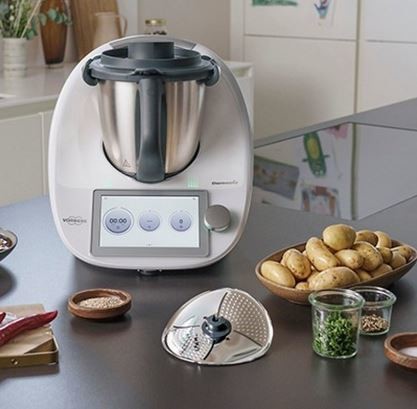 Poweka Couvre-lame éplucheur en acier inoxydable alimentaire Compatible  avec robot de cuisine Vorwerk Thermomix TM6/TM5/TM31 en destockage et  reconditionné chez DealBurn