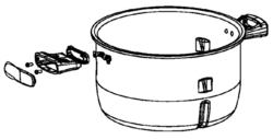 Ensemble cuve pour cuiseur Moulinex Multicook & Fry MZ730BF0/87A