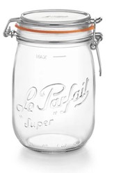 Lot 6 bocaux 1 L "Super" Le Parfait (Offre 5 + 1 offert)