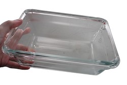 Bote de conservation rectangulaire 1,10 litre Clip & Close - en VERRE BOROSILICATE