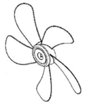 H�lice pour ventilateur Rowenta Turbo Silence VU5450F0