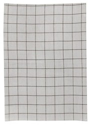 Torchon  carreaux cru et noir Metis Kilia 50 x 70 cm Winkler