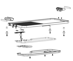 Plaque de cuisson plancha grill pour plancha Riviera & Bar QPL370 QPL365