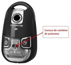 curseur de variation pour aspirateur Rowenta Silence Force Extreme RO5822