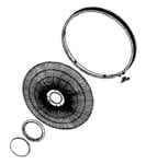Grille de protection avant noire pour ventilateur Rowenta Turbo Silence Extr�me + VU2750F0