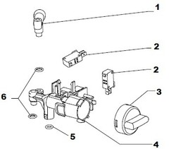 Ensemble robinet vapeur chaudire alu expresso Magimix 11400 11401 11408