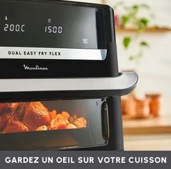 Friteuse sans huile  air chaud Moulinex Easy Fry Dual Flex 9 litres