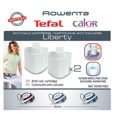 Lot de 2 cartouches anti-calcaire pour centrales vapeur Powersteam Rowenta,  Liberty Calor XD9070E0, Réf: GOM47377, Petit électromenager, Entretien  du linge, Centrale vapeur