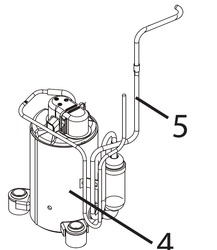 NE1833 Tube retour Delonghi