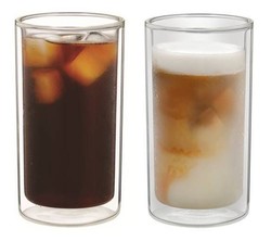 Lot de 2 verres  caf 33 cl pour boissons froides Delonghi