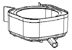 Bac  jus pour centrifugeuse Frutelia Pro de Moulinex JU450