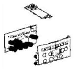 Lot de 2 cartes électroniques + support pour friteuse sans huile Moulinex Easy Fry Silence EZ55