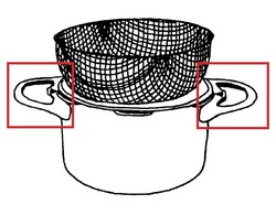 Poignes de cuve pour autocuiseur Opra de Lagostina